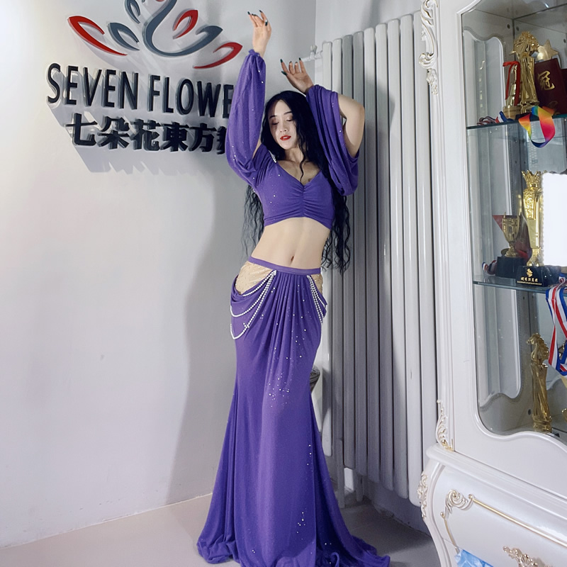 belly dance casual style oriental dance long skirt costumes S M L 5065